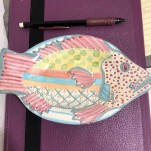 Mackenzie-Childs small fish shaped dish.